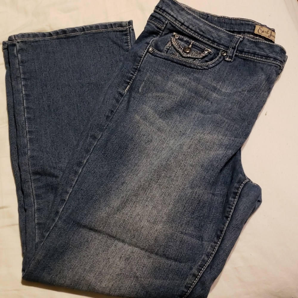 Earl Jeans Flap Pocket Bootcut Jeans